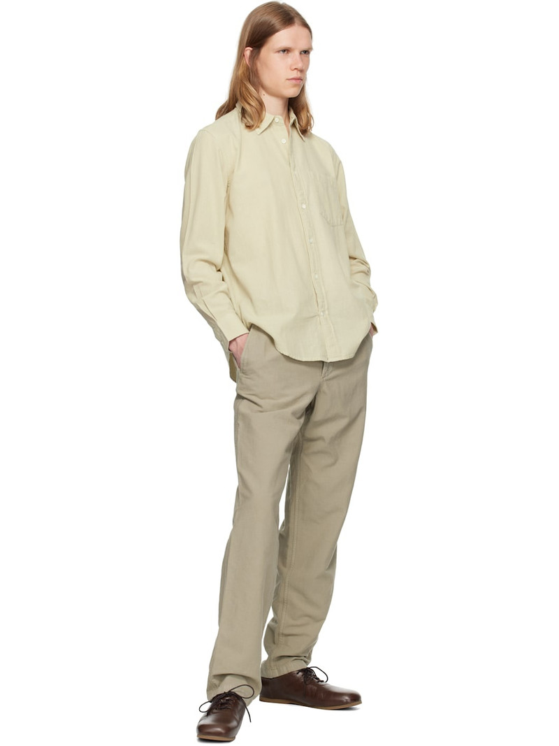 NORSE PROJECTS Taupe Ezra Relaxed Cotton Linen Trousers outlook