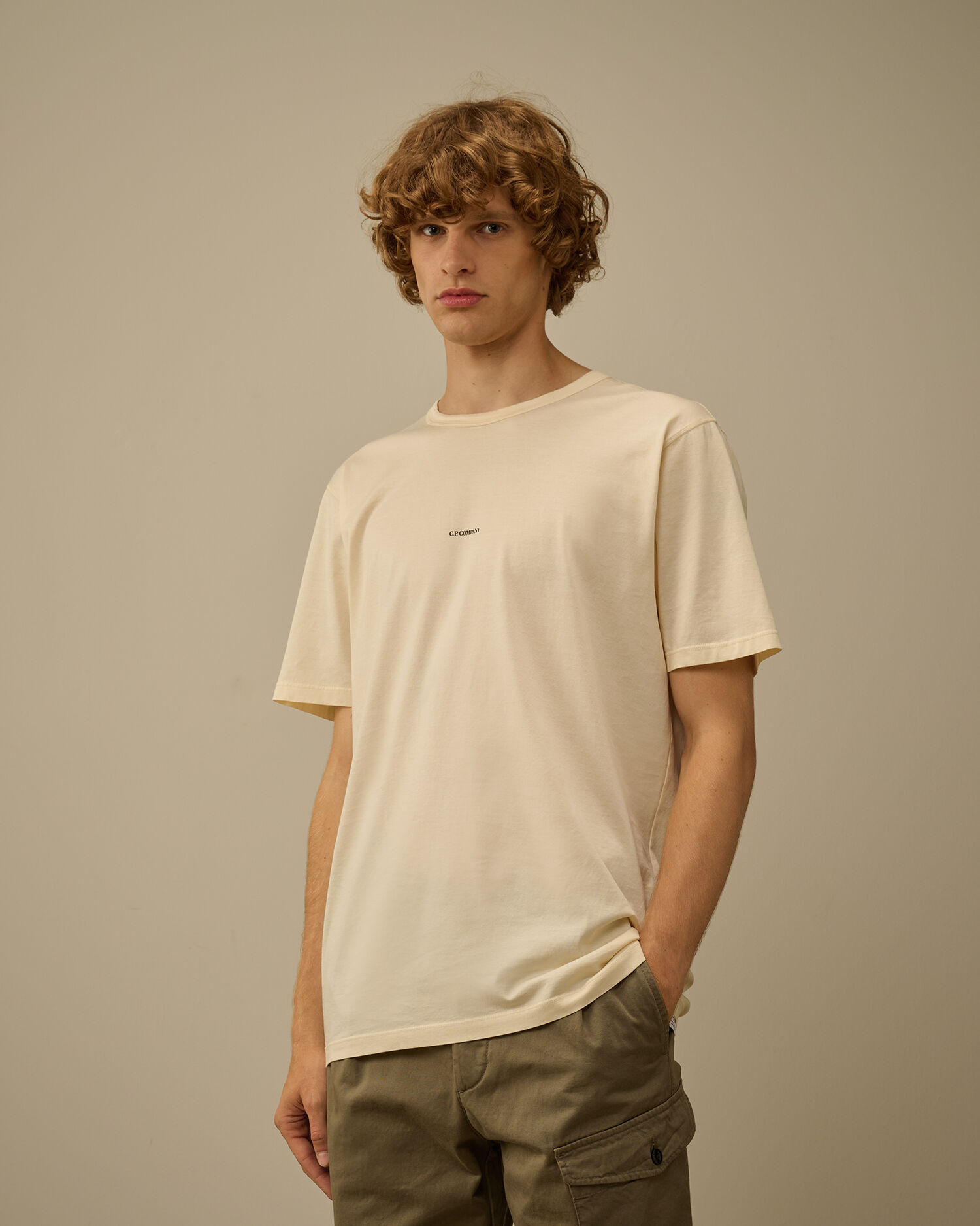 Mercerized 70/2 Jersey Gasato Short Sleeve Logo T-Shirt - 3