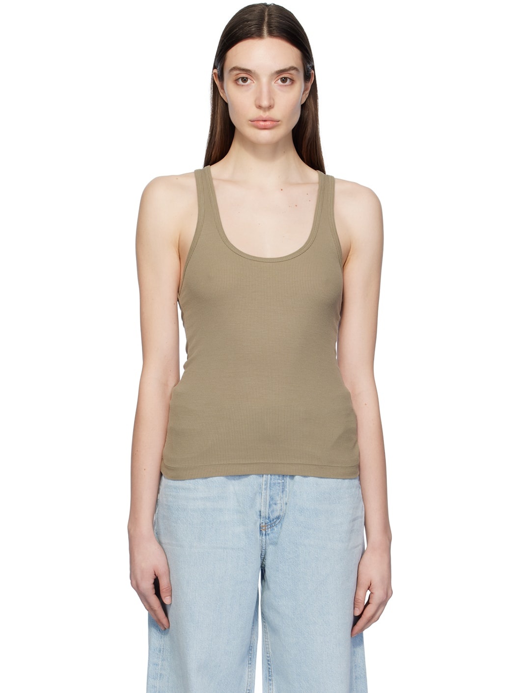 Taupe Bianca Tank Top - 1