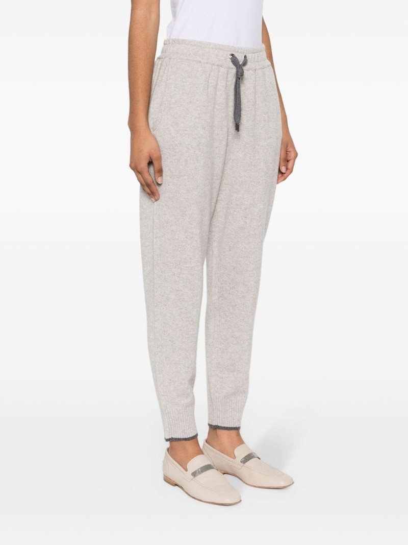 mid-rise cashmere track trousers 3