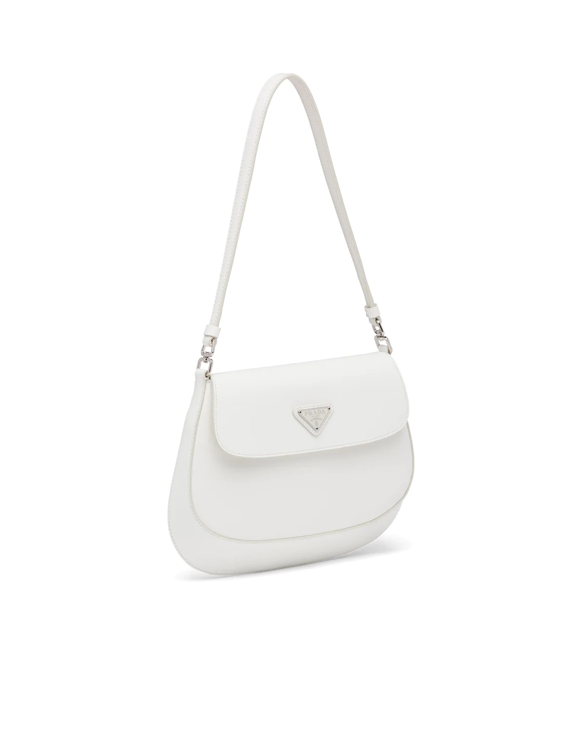 Prada Cleo brushed leather shoulder bag with flap - 2