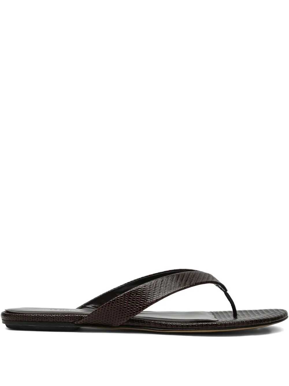 Infradito embossed leather thong sandals - 1