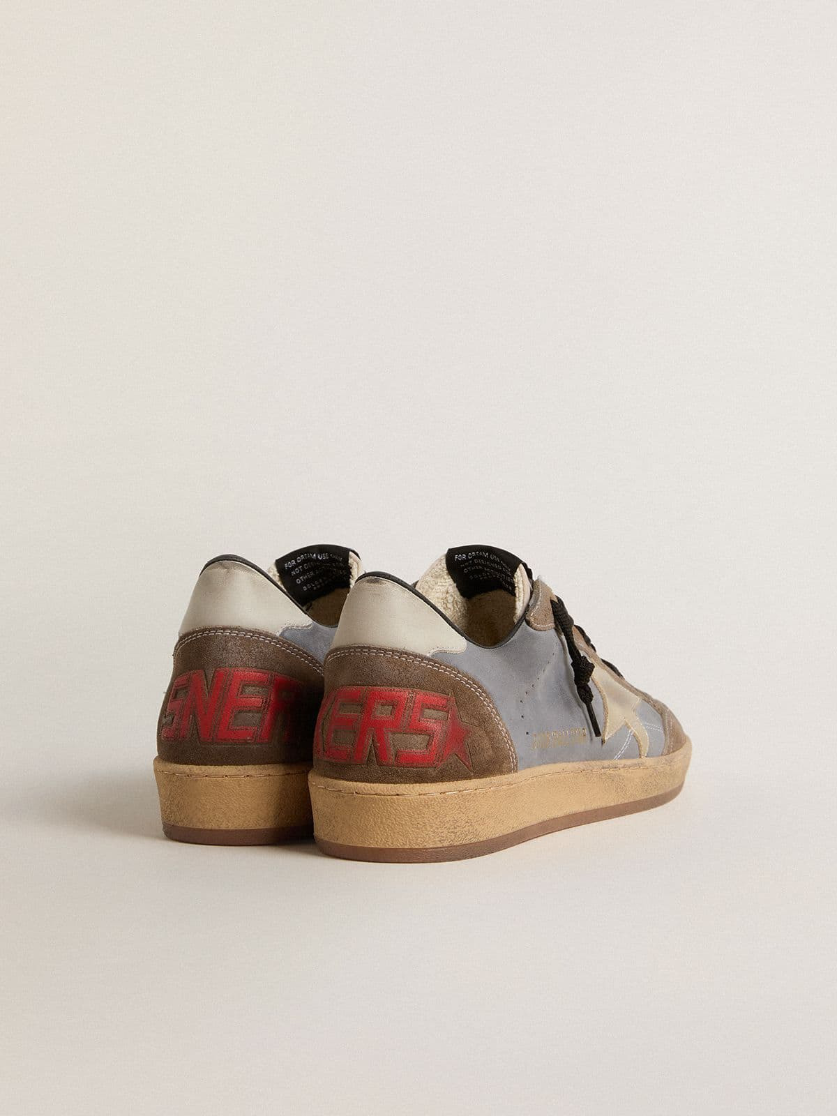 Men's Ball Star in nubuck and suede with gold metallic star - 5
