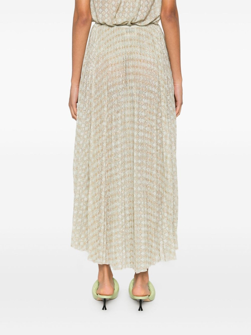 plissé pattern midi skirt 4