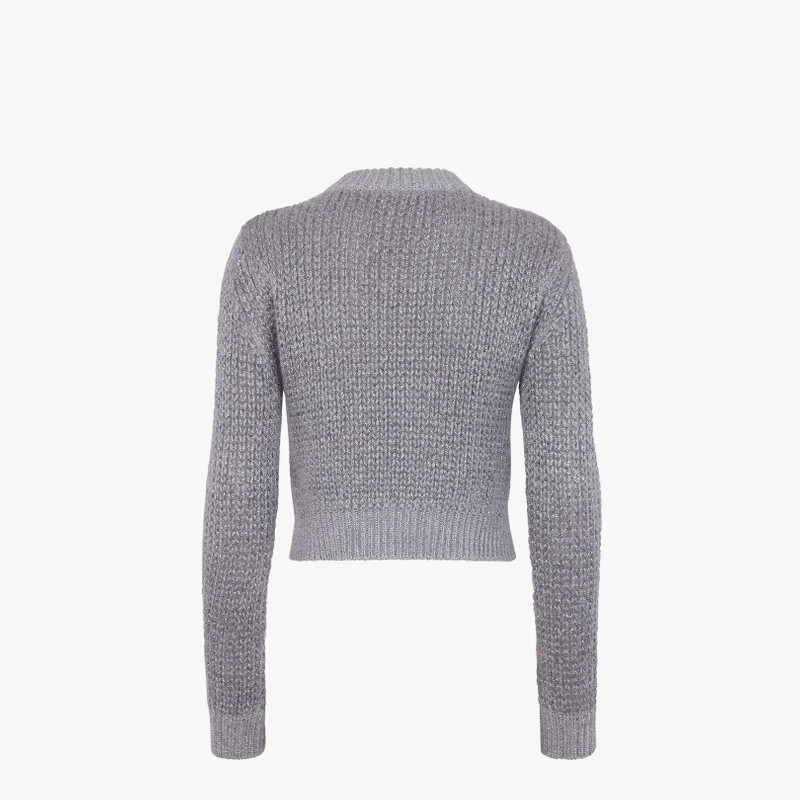 FENDI Gray wool sweater outlook