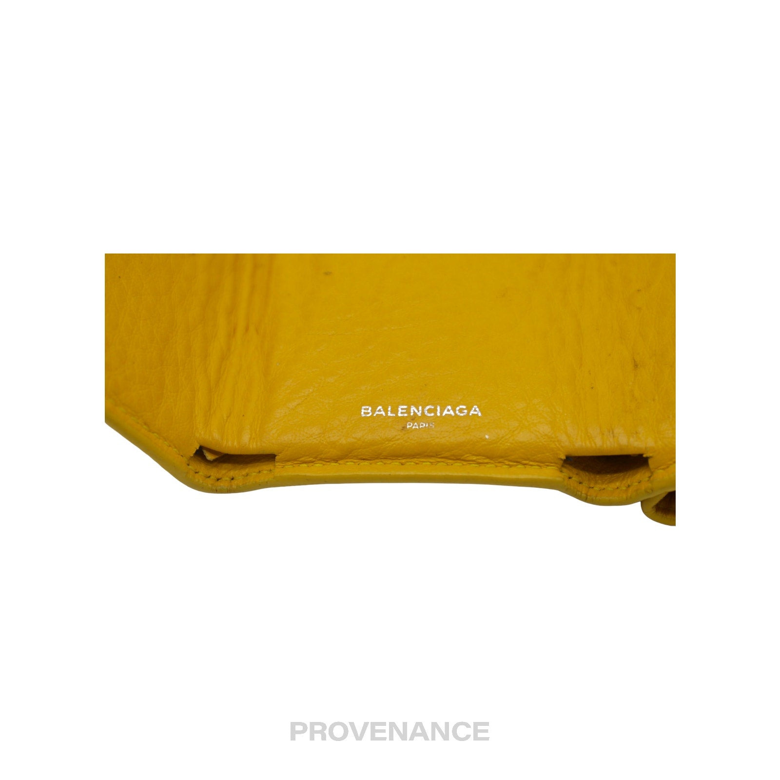 Balenciaga Papier Mini Wallet - Yellow Leather - 6