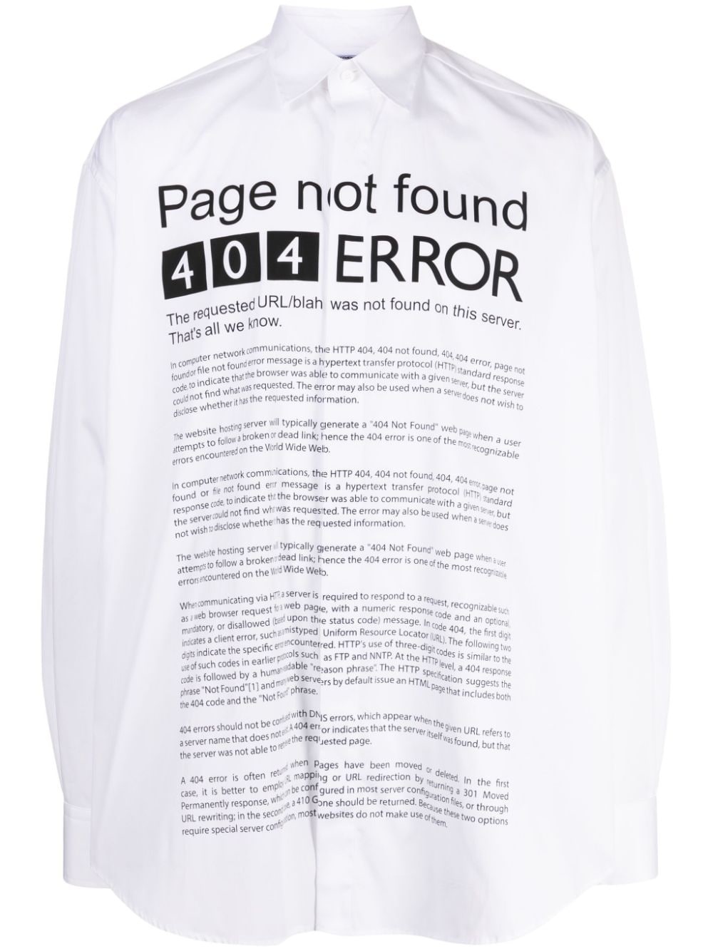 Page Error-print cotton shirt - 1