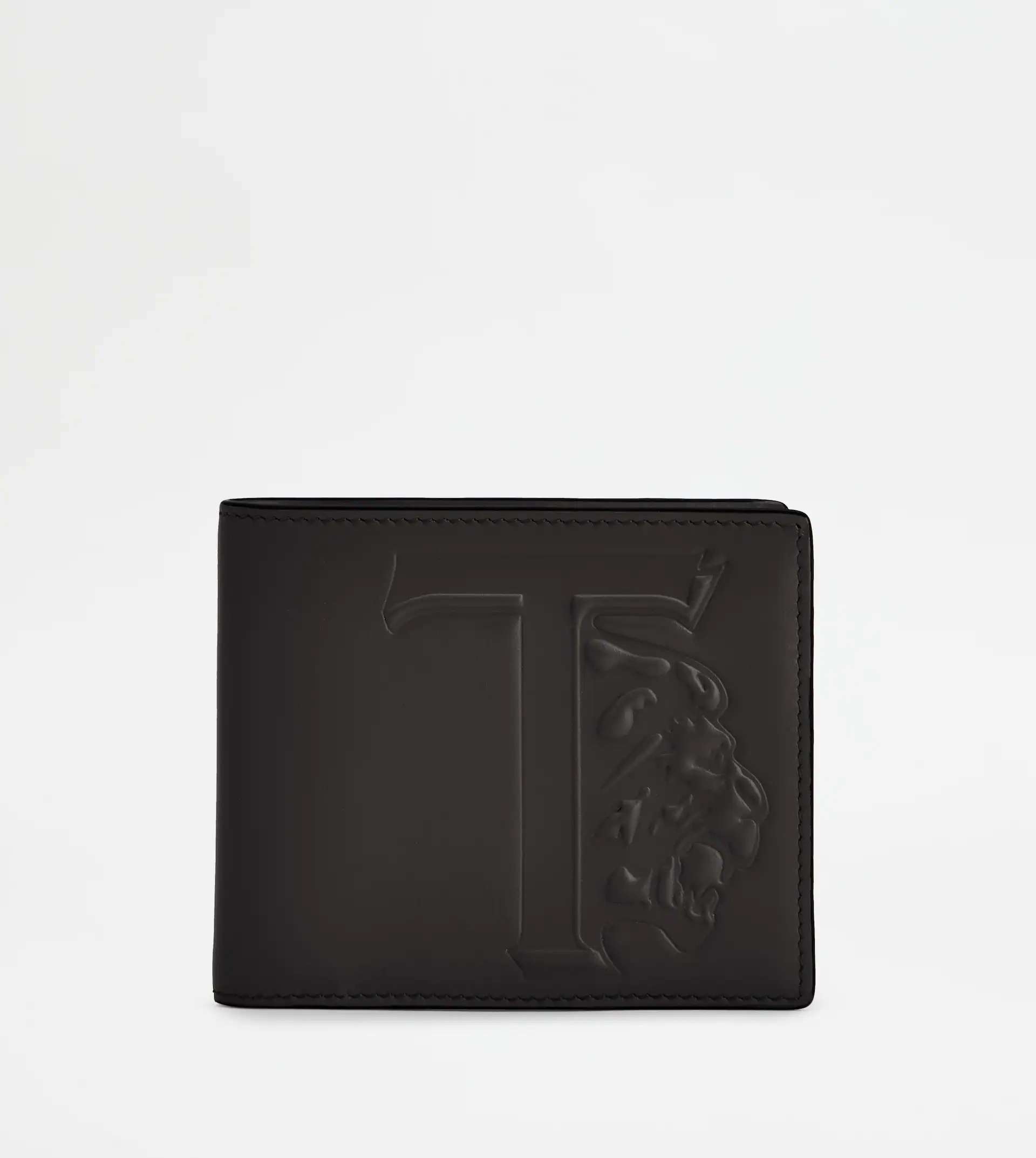 WALLET IN LEATHER - BLACK - 1
