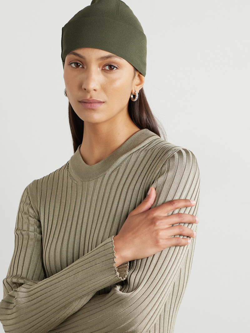 Jil Sander Ribbed Stretch-knit Beanie outlook