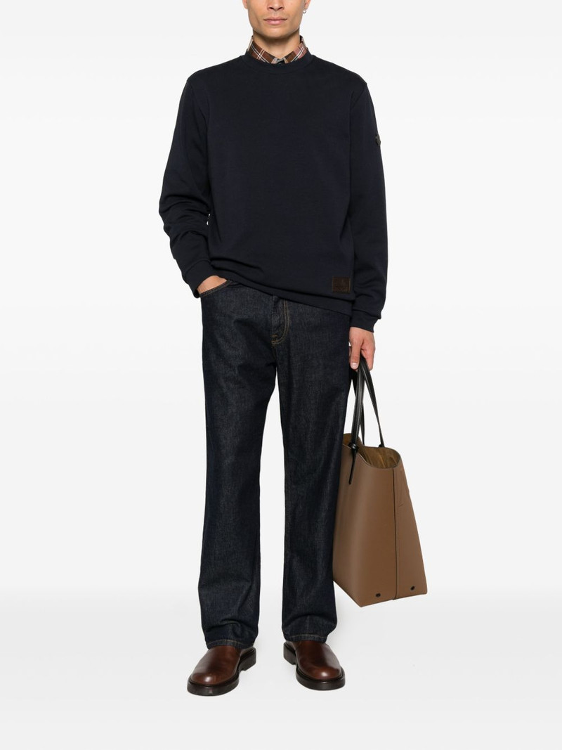 Moncler logo-patch sweatshirt outlook