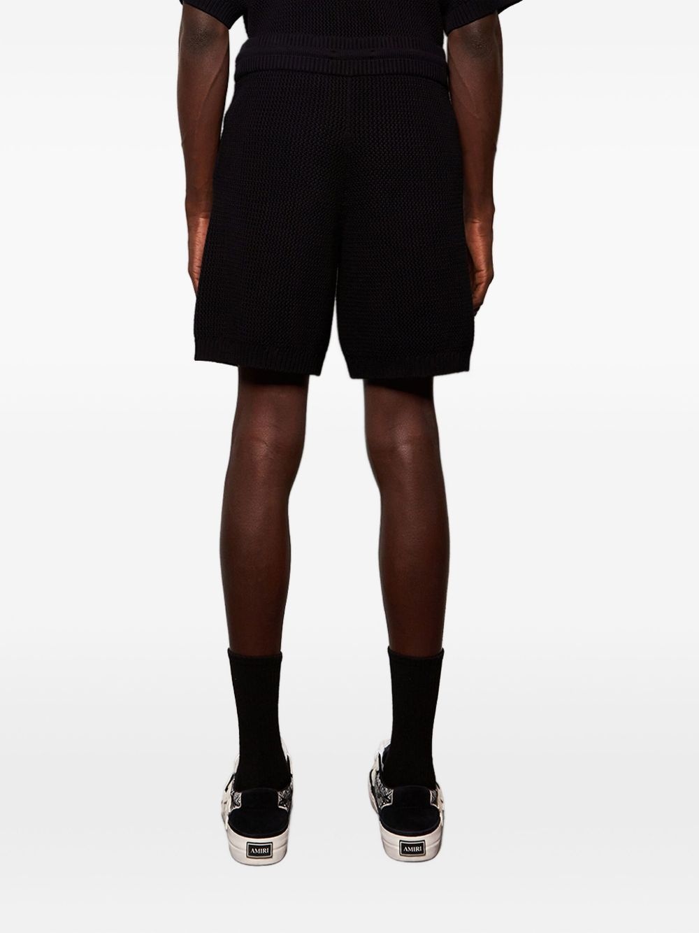 crochet-mesh shorts - 4