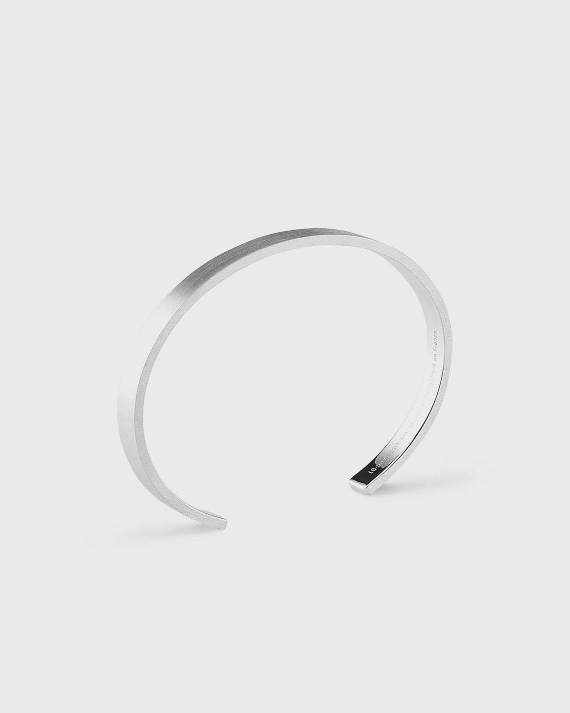 15g-brushed-sterling silver-ribbon-bracelet - 3