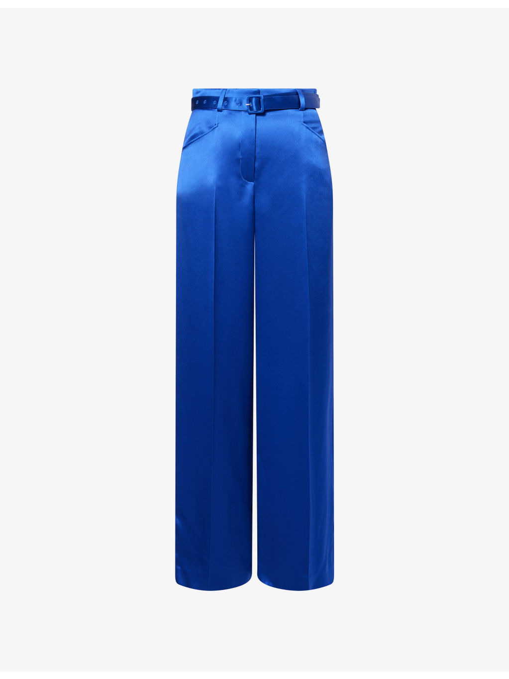 Norman Straight-Leg Silk-Satin Trousers - 1