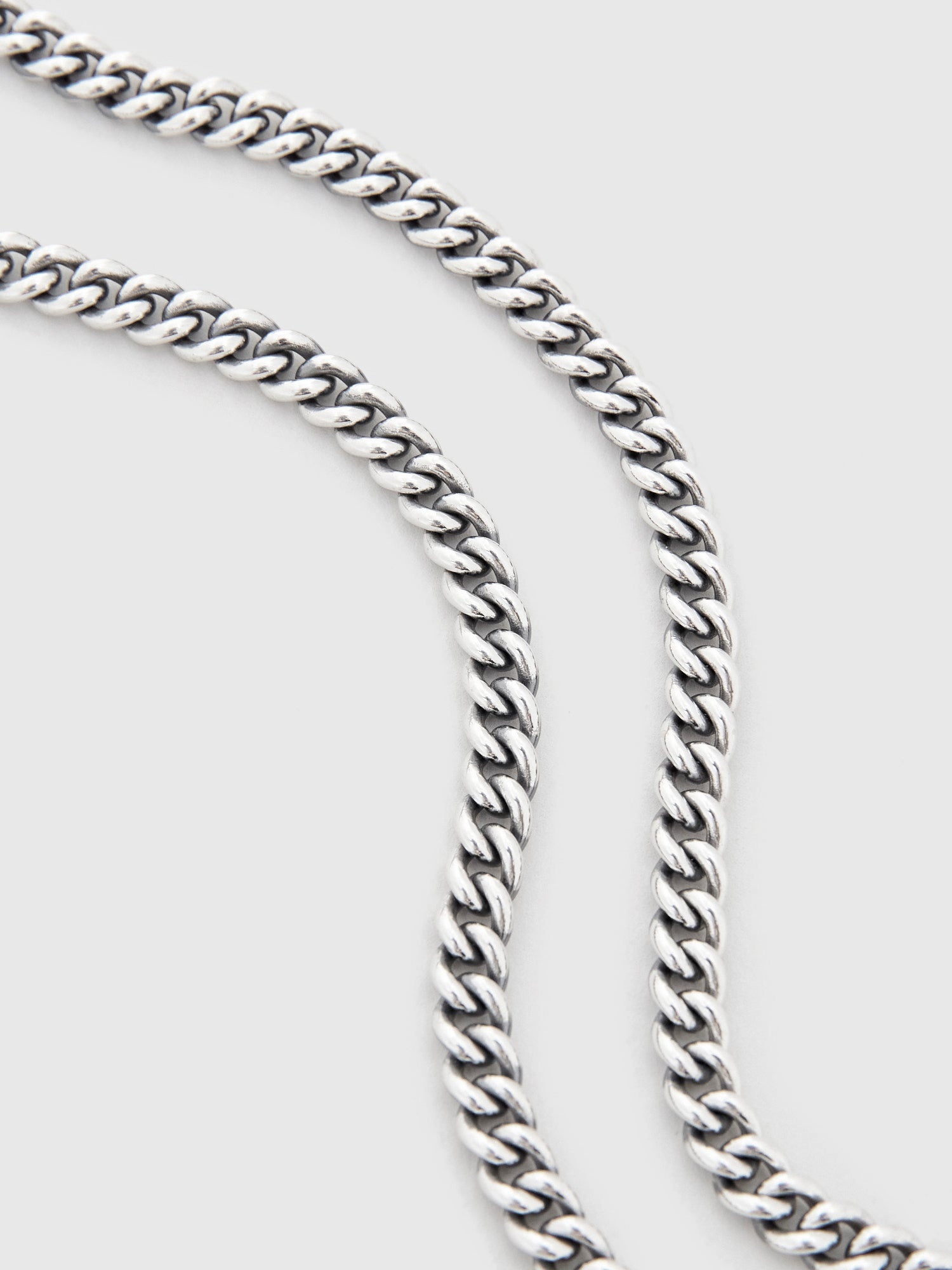 Curb Chain Necklace Size AA in Sterling Silver - 6