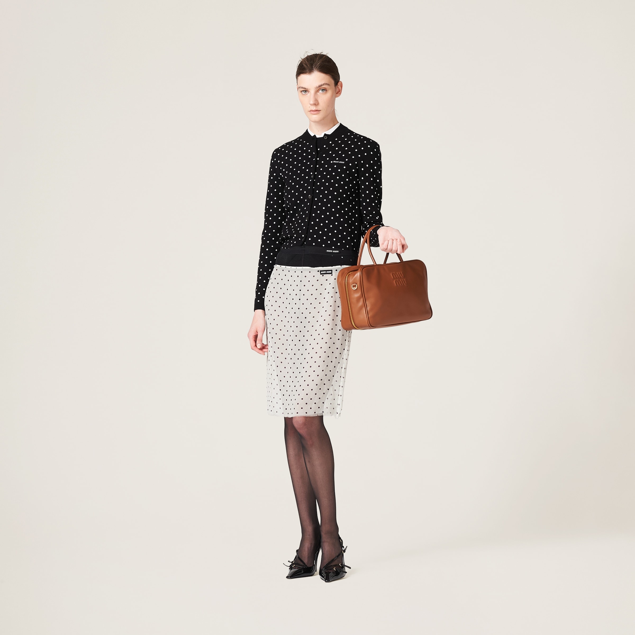 Polka-dot viscose sweater - 4
