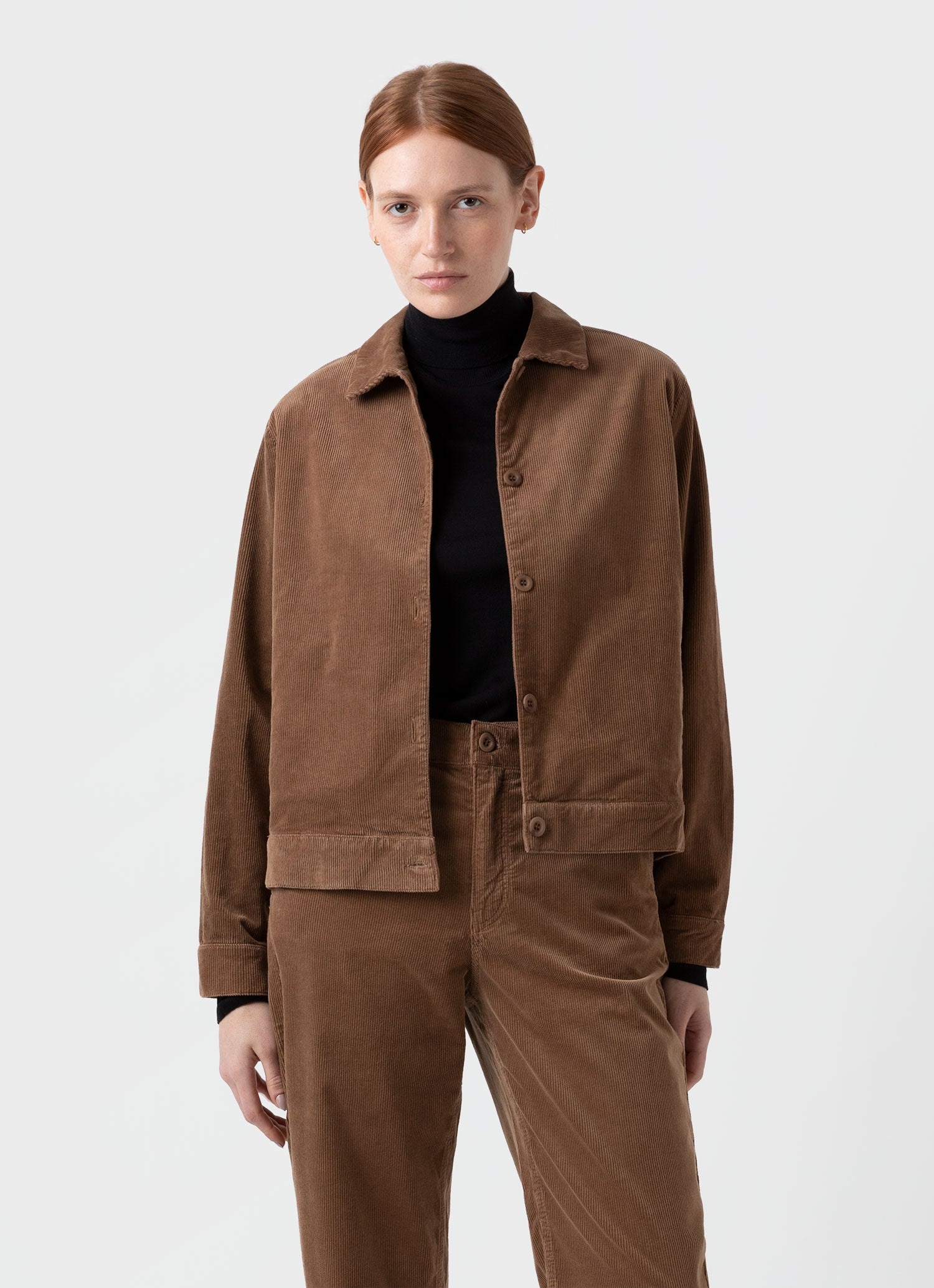 Corduroy Boxy Jacket - 1