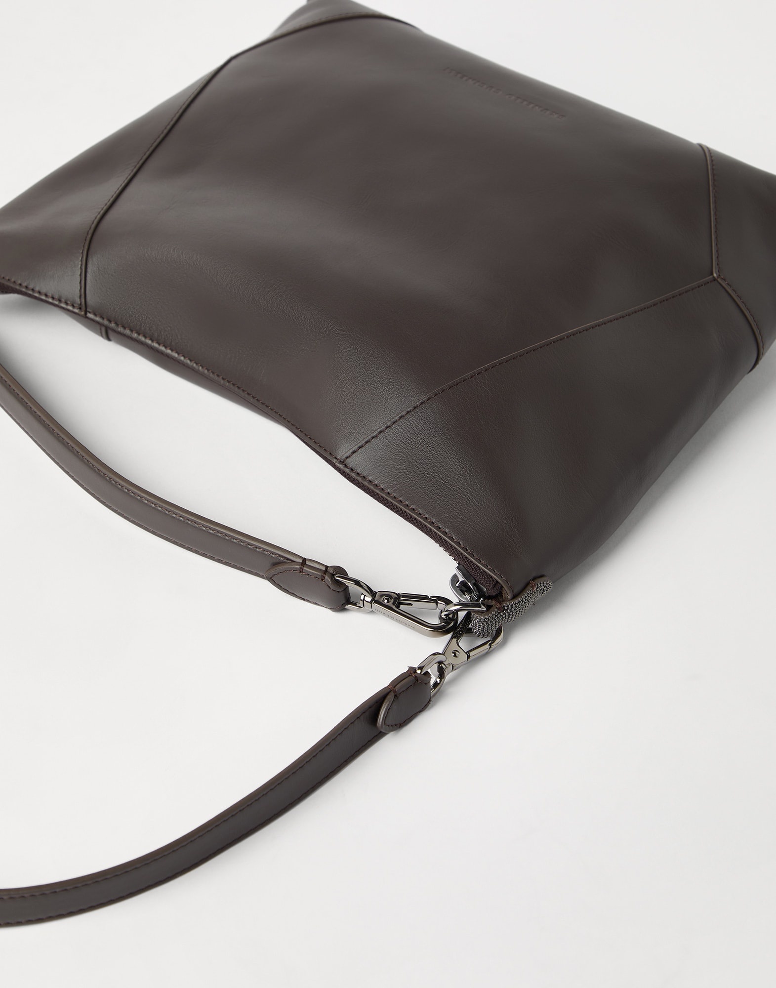 BC Duo hobo bag in calfskin with monili - 3