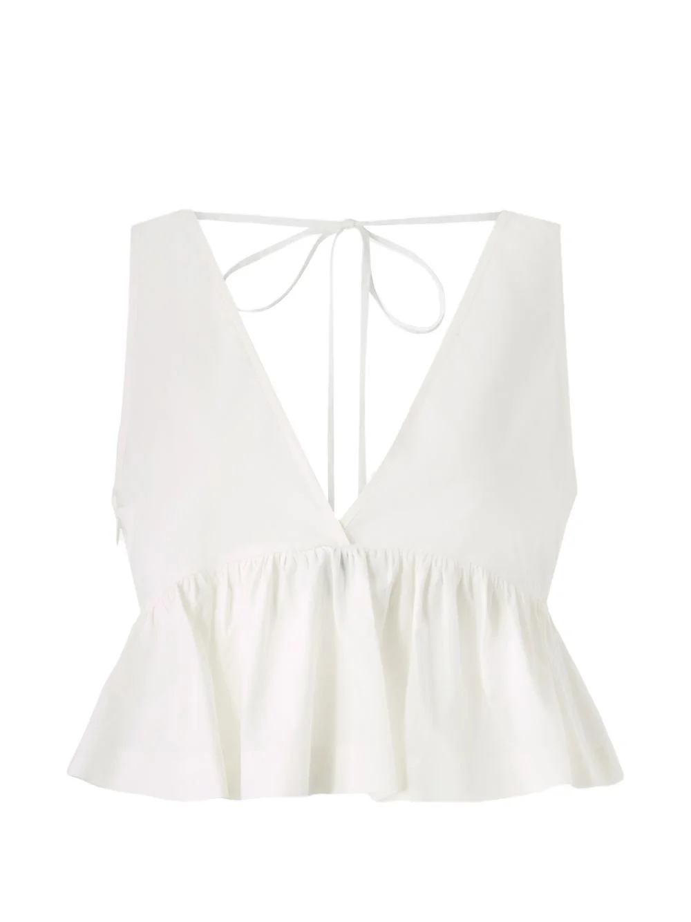 V-neck peplum top - 1
