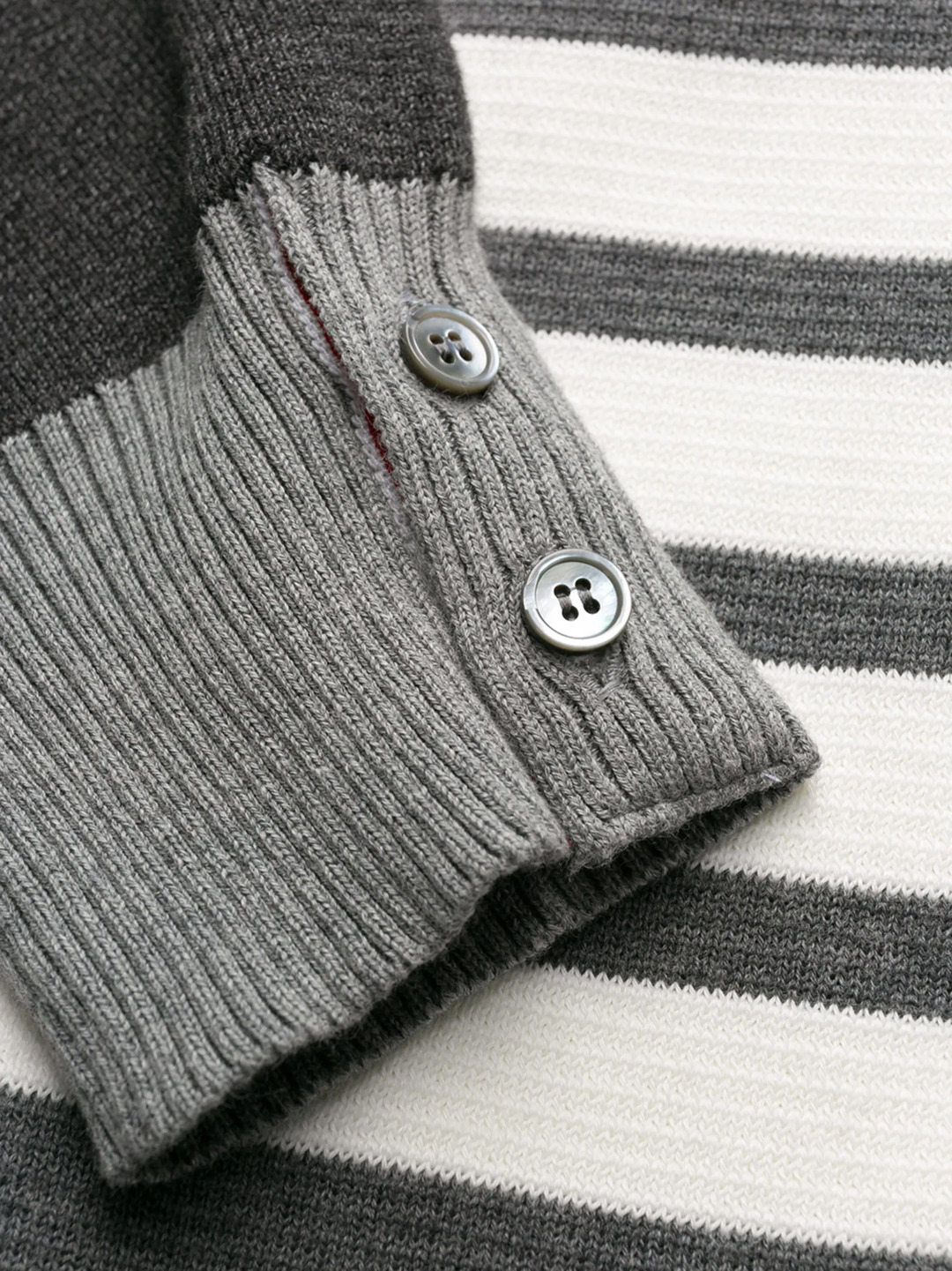 Funmix Cotton Crepe Milano Stitch 4-Bar Cardigan Men - 7