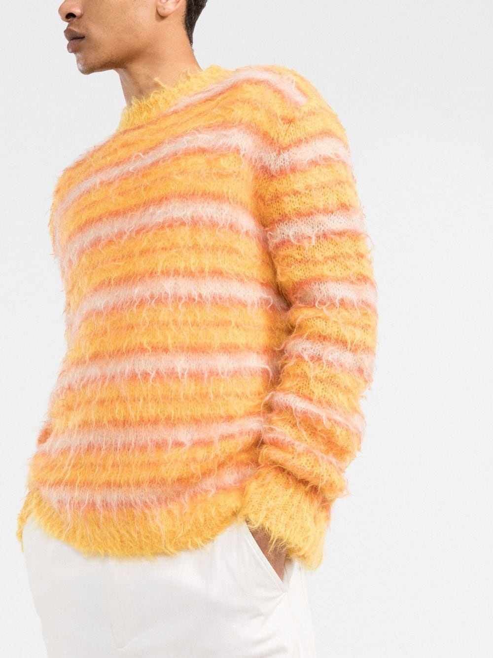 striped knitted jumper - 3