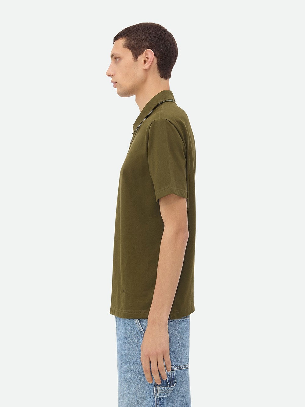 Bottega Veneta Men Pima Cotton Jersey Polo - 5