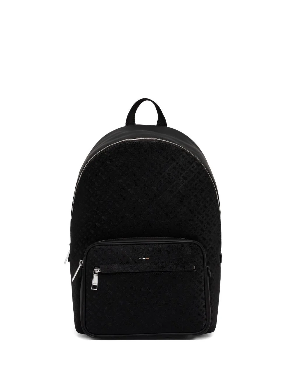 embossed-pattern backpack - 1