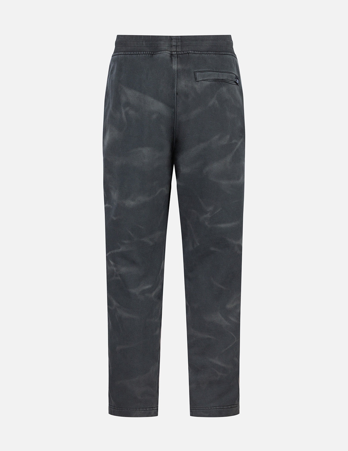 Garment Dyed Logo Print Side Zip Relax Fit Sweatpants - 2