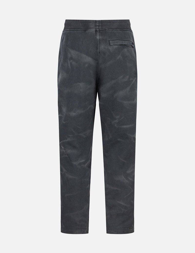 EVISU Garment Dyed Logo Print Side Zip Relax Fit Sweatpants outlook