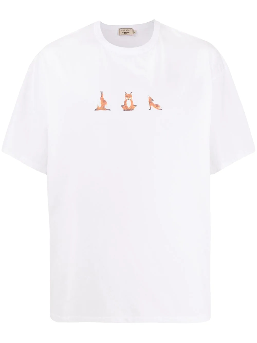 fox print T-shirt - 1