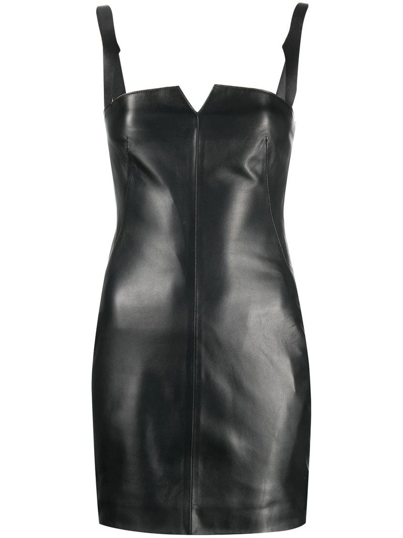 leather mini dress 1
