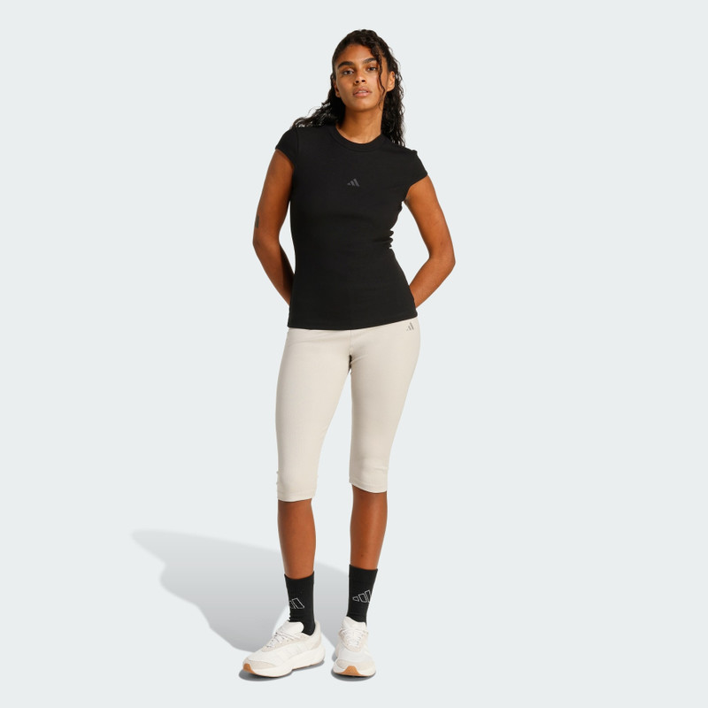 Seasonal Essentials Rib Cap-Sleeve Tee 4