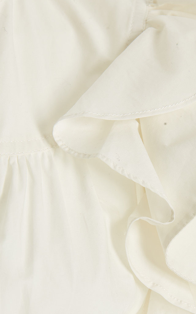 Lulua Ruffled Cotton Mini Dress white - 3