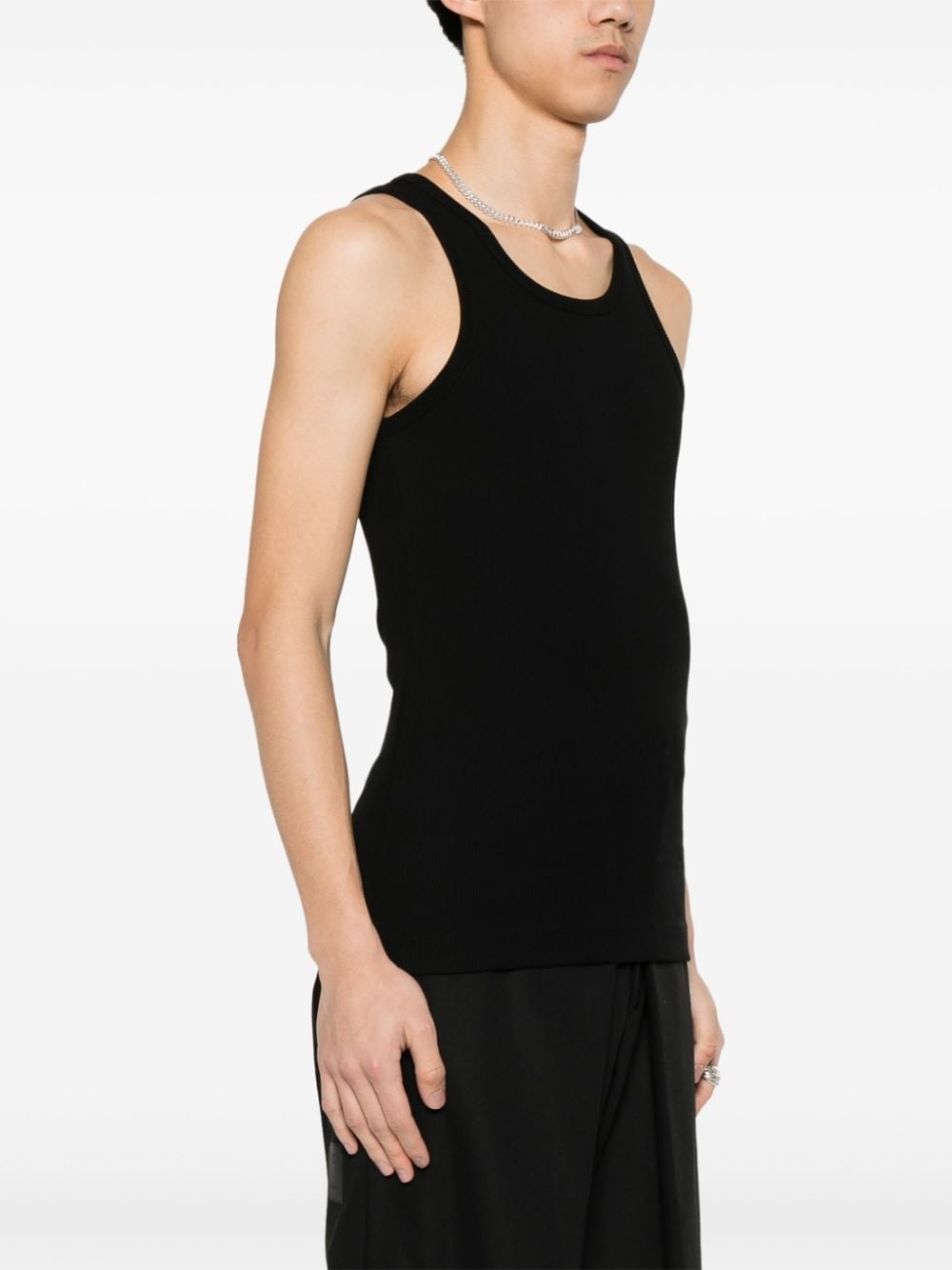 fine-ribbed tank top - 3