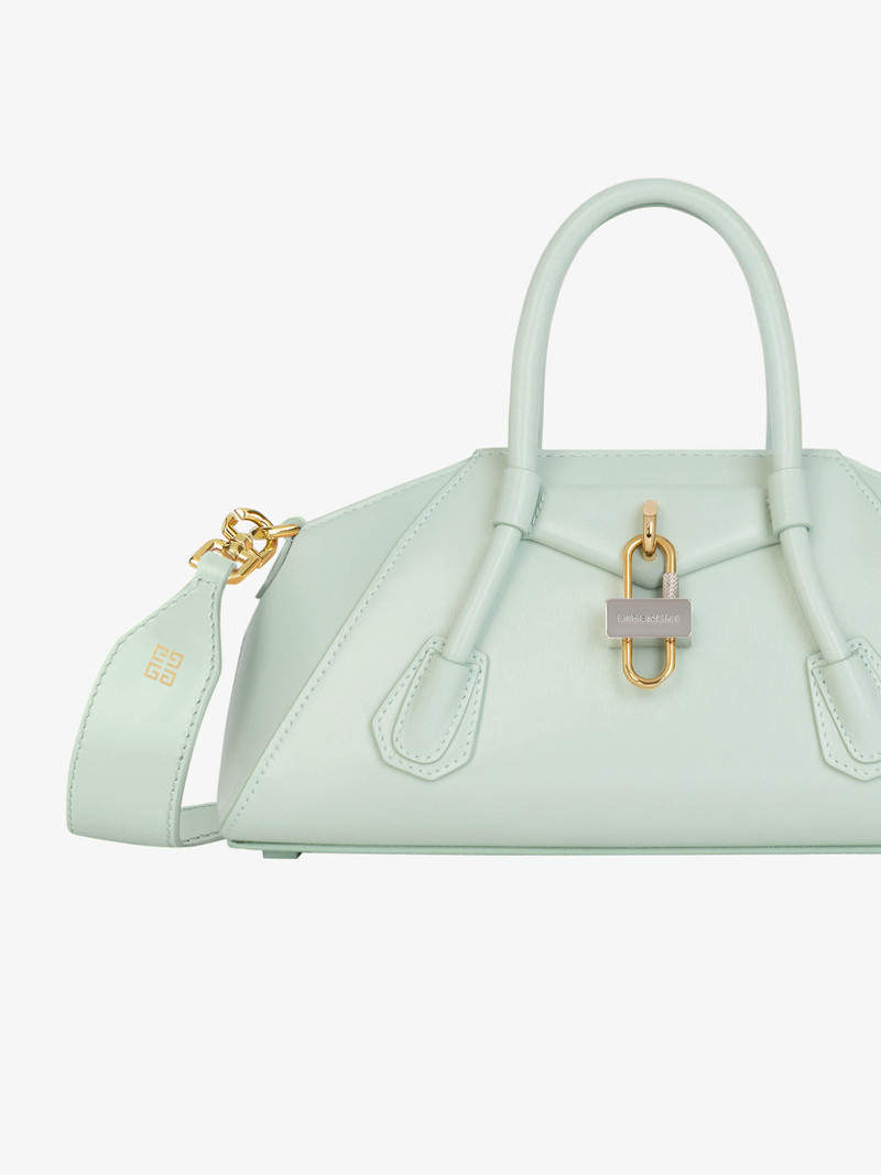 MINI ANTIGONA STRETCH BAG IN BOX LEATHER 7