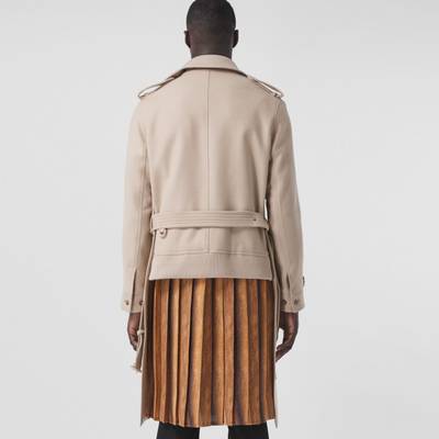 Burberry Camel Hair Wool Reconstructed Trench Coat outlook