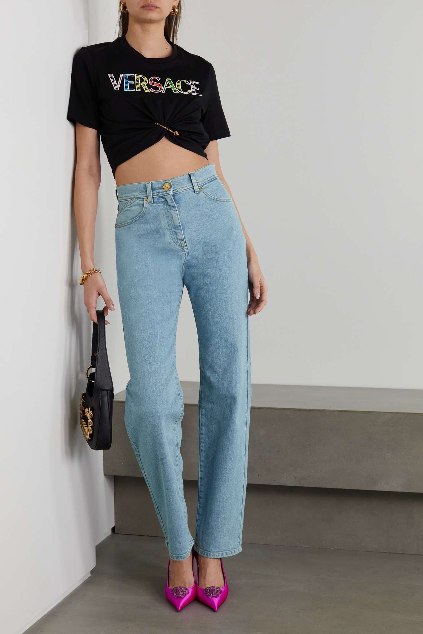 High-rise straight-leg jeans - 2