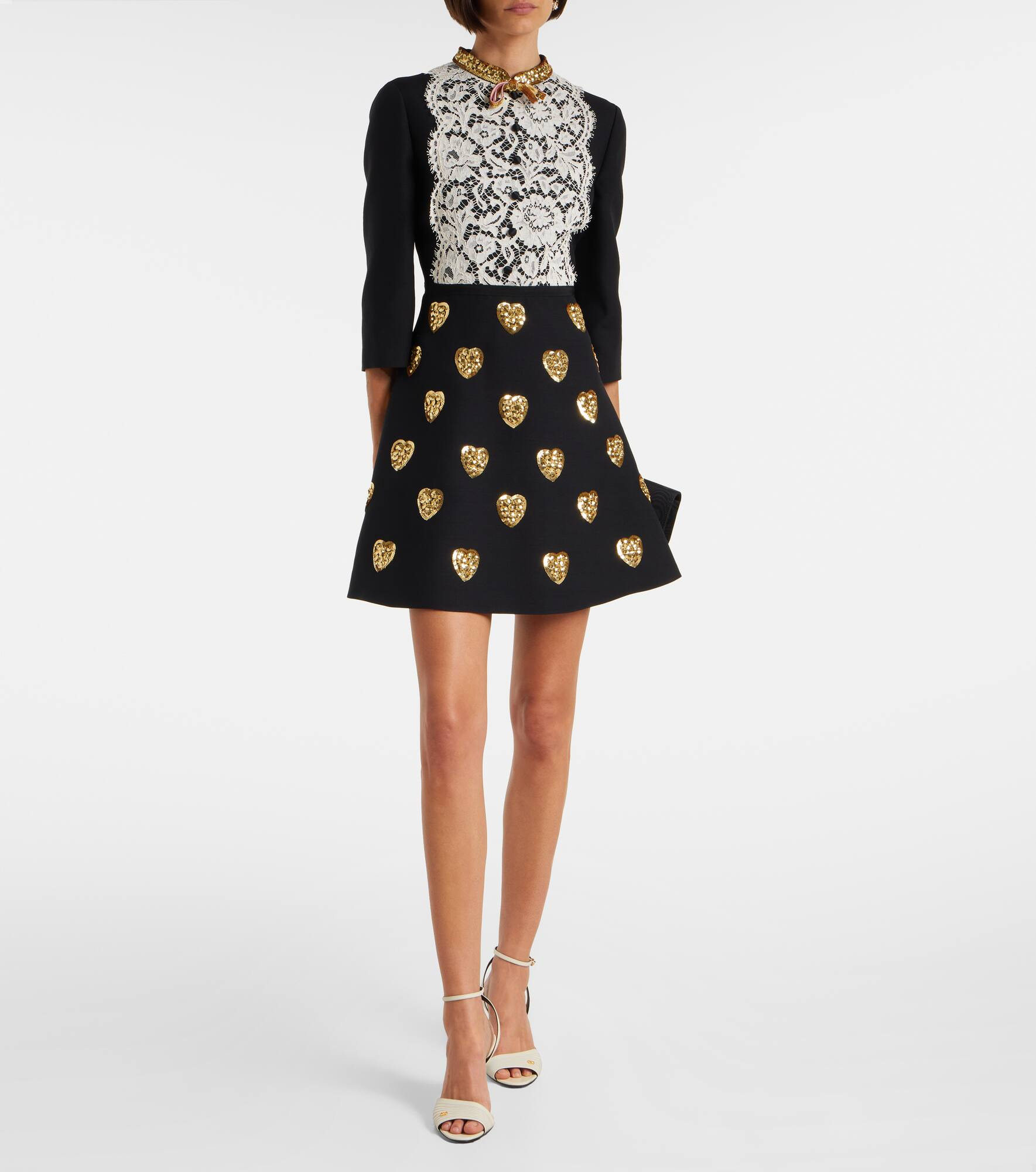 Crepe Couture embroidered minidress - 2