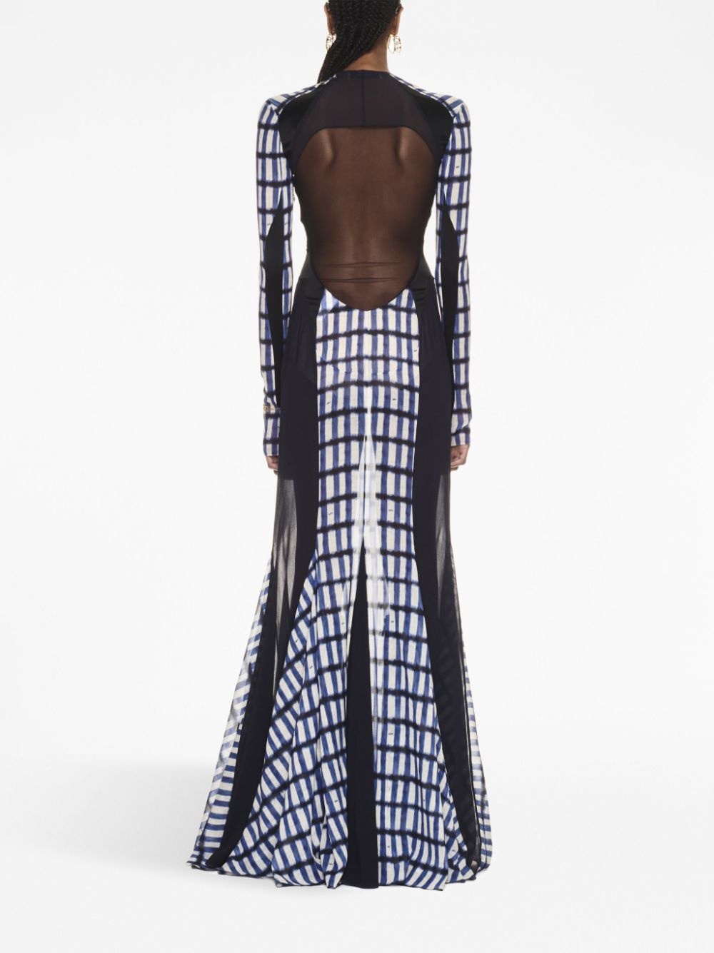 geometric-print maxi dress - 4