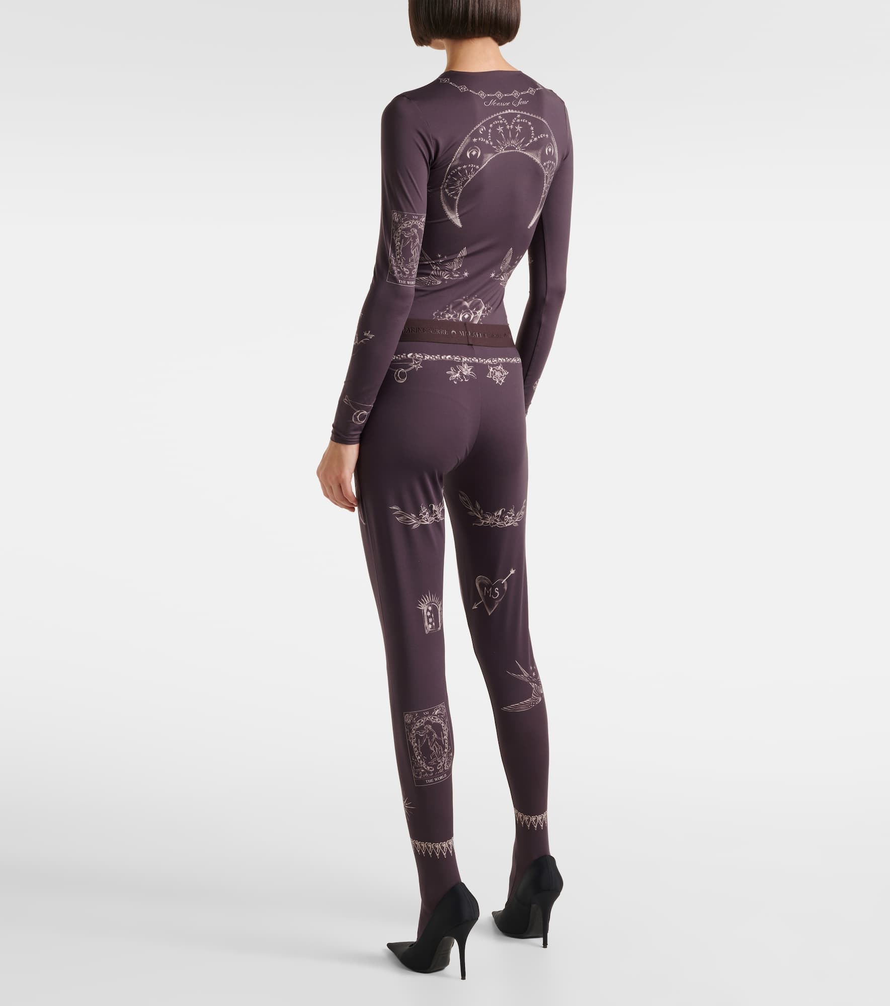 Printed jersey tights - 3