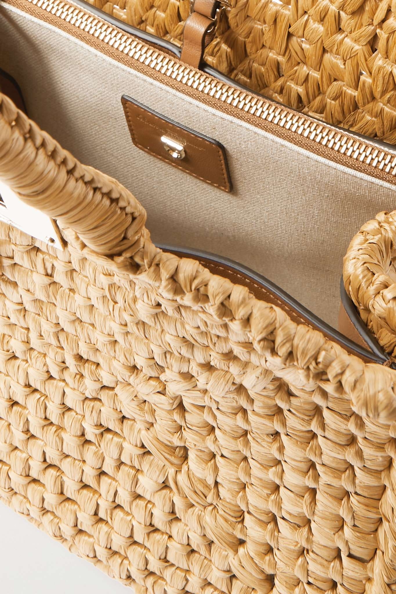 The Studio Basket woven raffia tote - 5