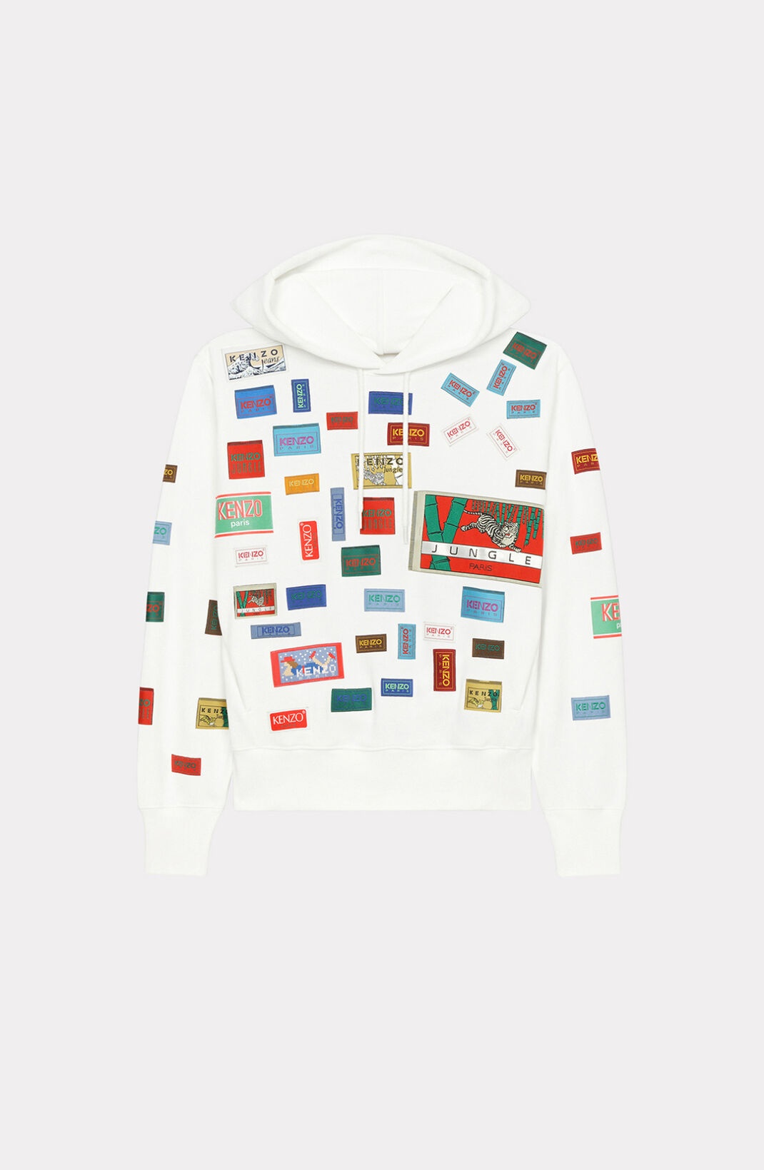 Sweatshirt with a 'KENZO Labels' hood - 1