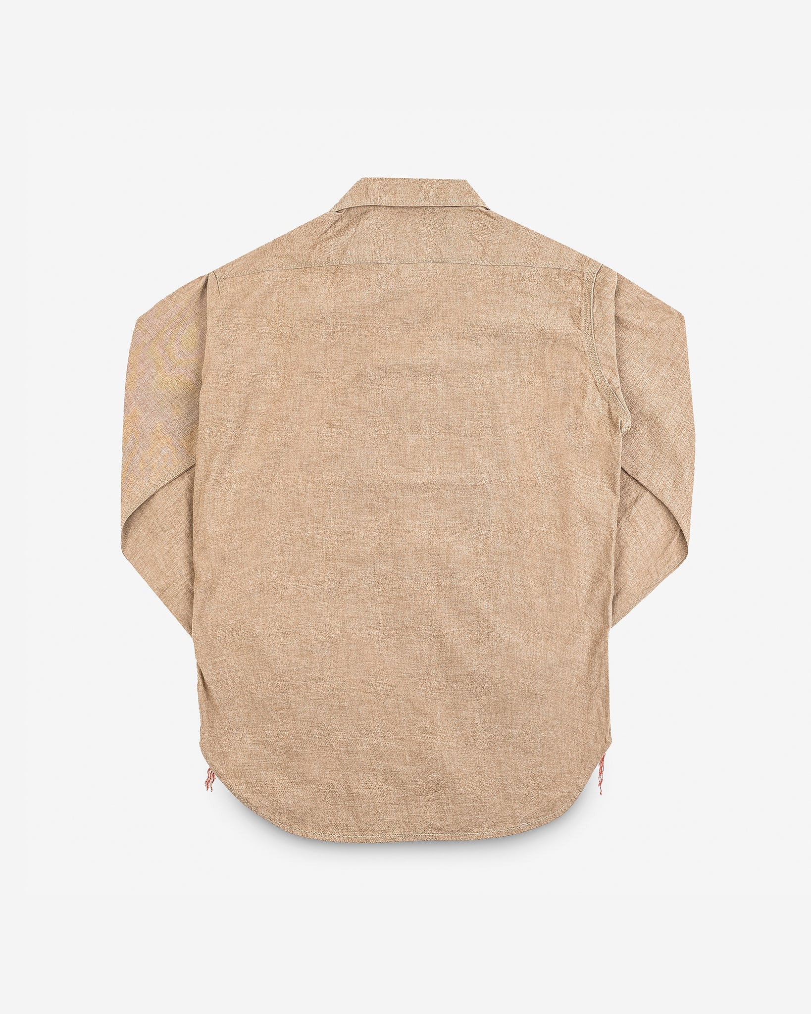 IHSH-344-KHA 10oz Selvedge Chambray Work Shirt - Khaki - 4