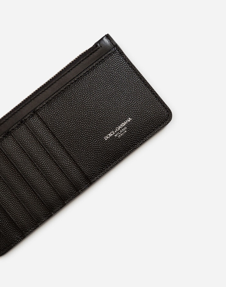 Vertical credit card holder in calfskin - 4