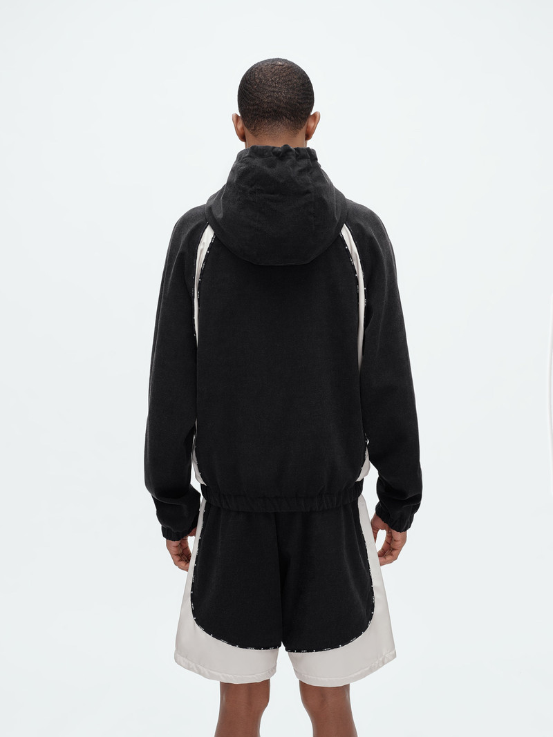 SATIN/DENIM TRACK JACKET 4