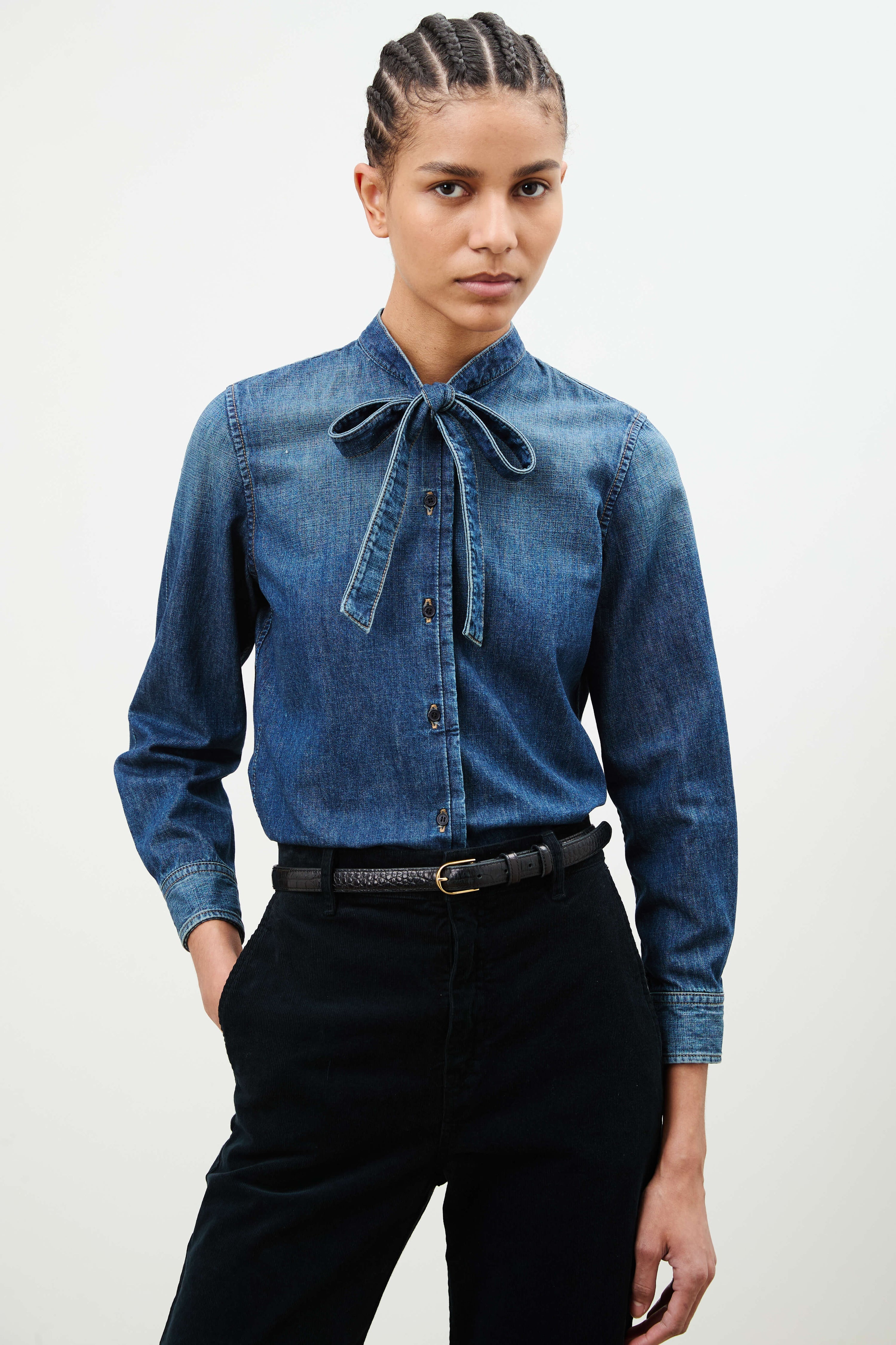 SUZETTE DENIM SHIRT - 1