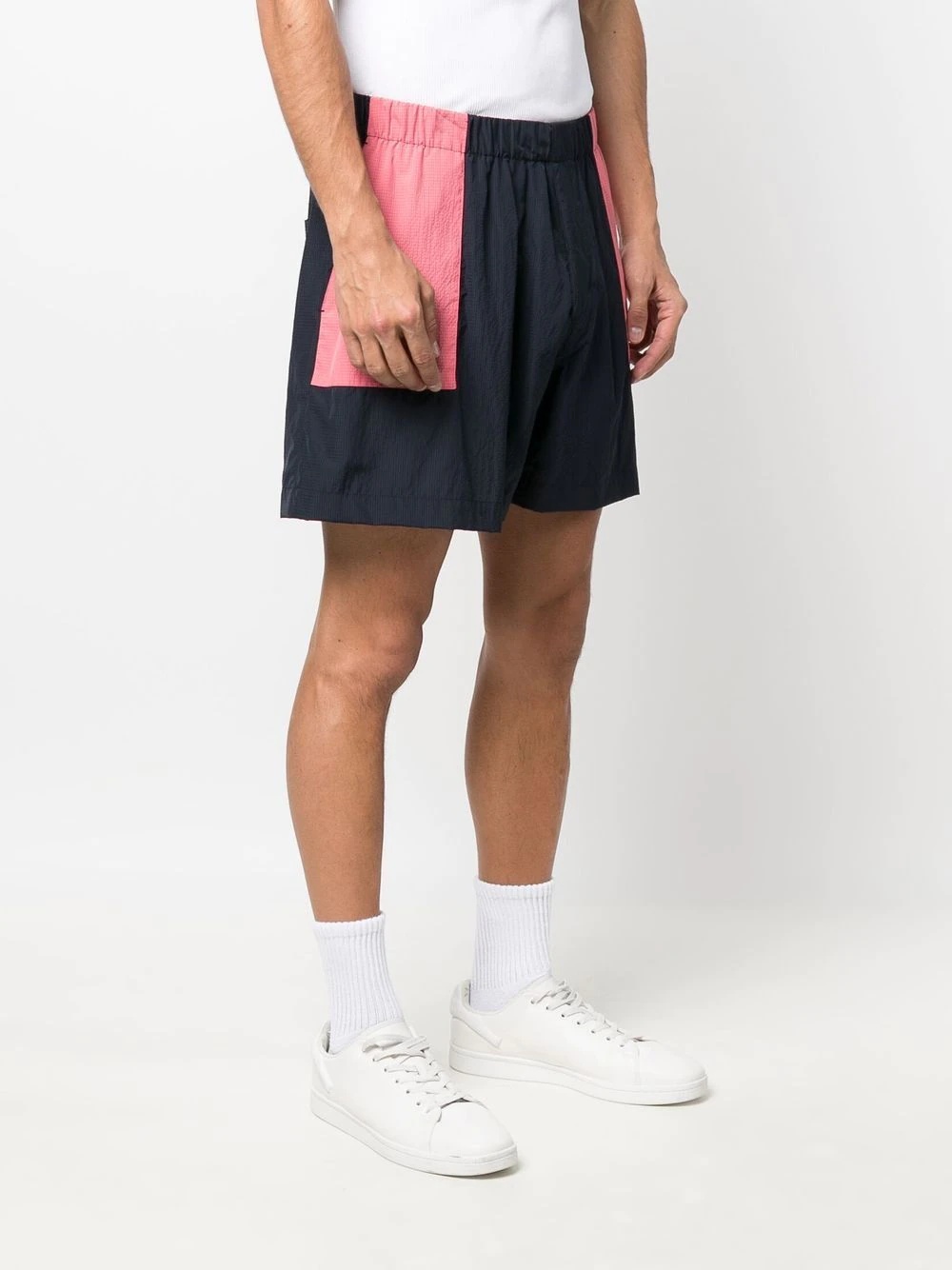 logo-patch track shorts - 3