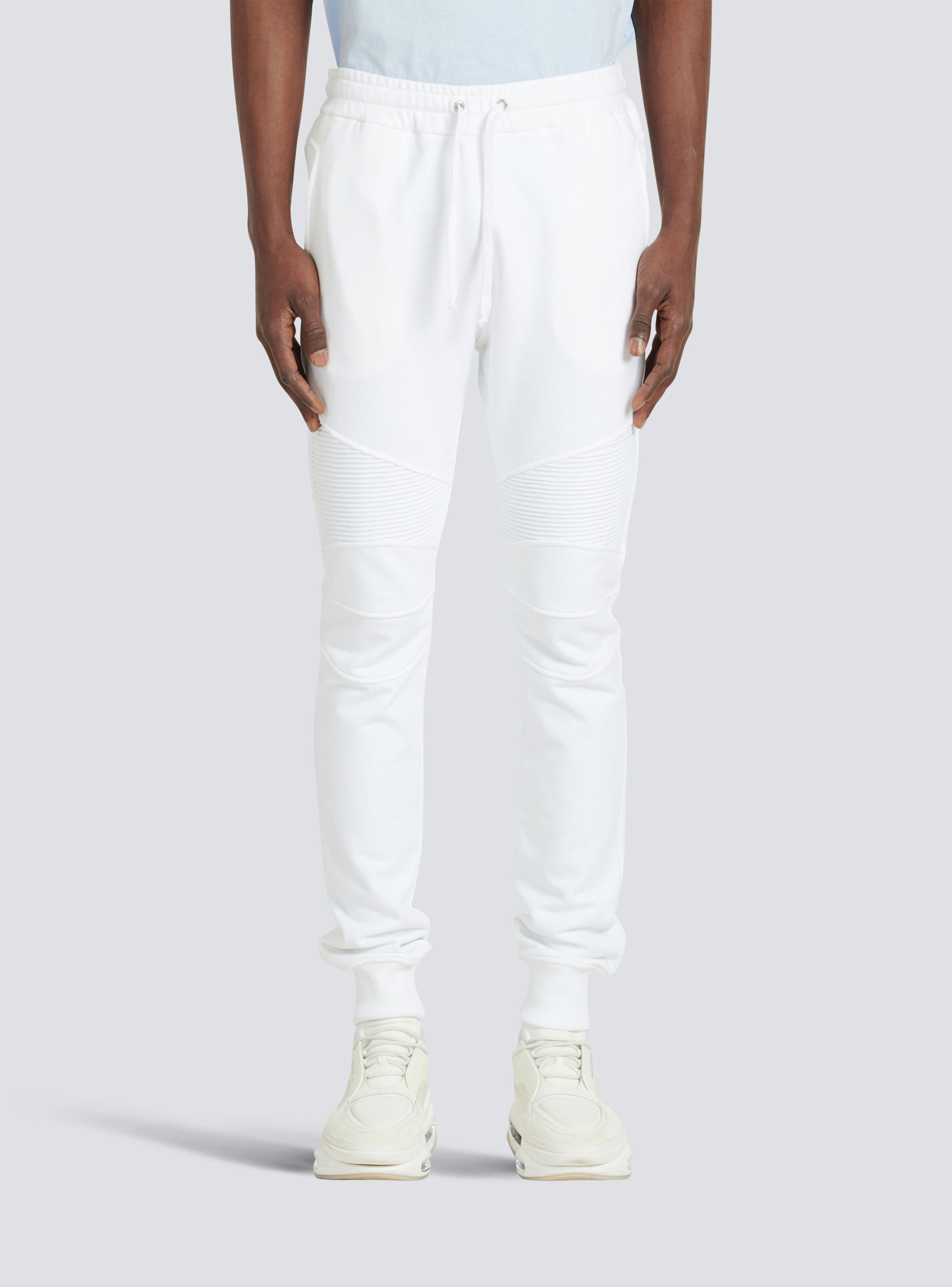 Cotton sweatpants with Balmain Paris logo - 6
