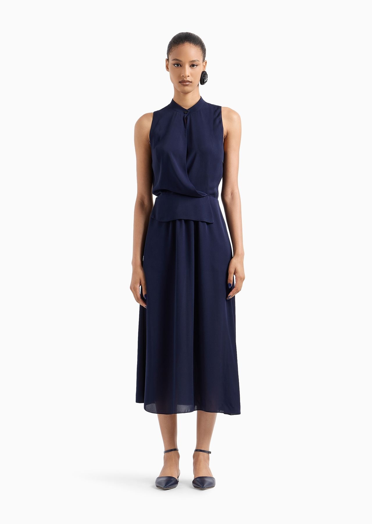 ワンピース GIORGIO ARMANI ASV SILK TRIPLE ETTE DRESS ASV triple silk-georgette bustier dress | Giorgio Armani
