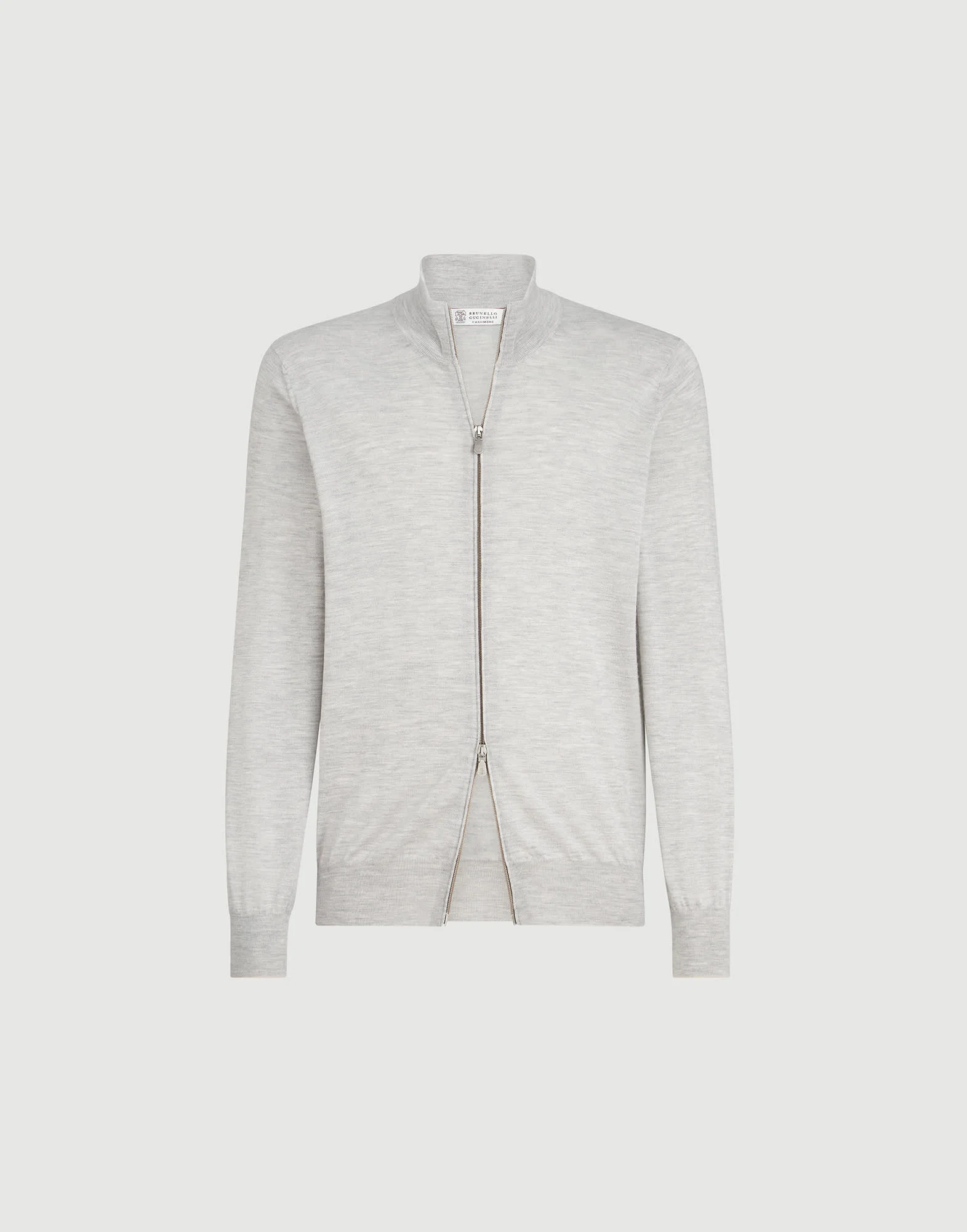 Cashmere and silk lightweight cardigan with zipper - 1