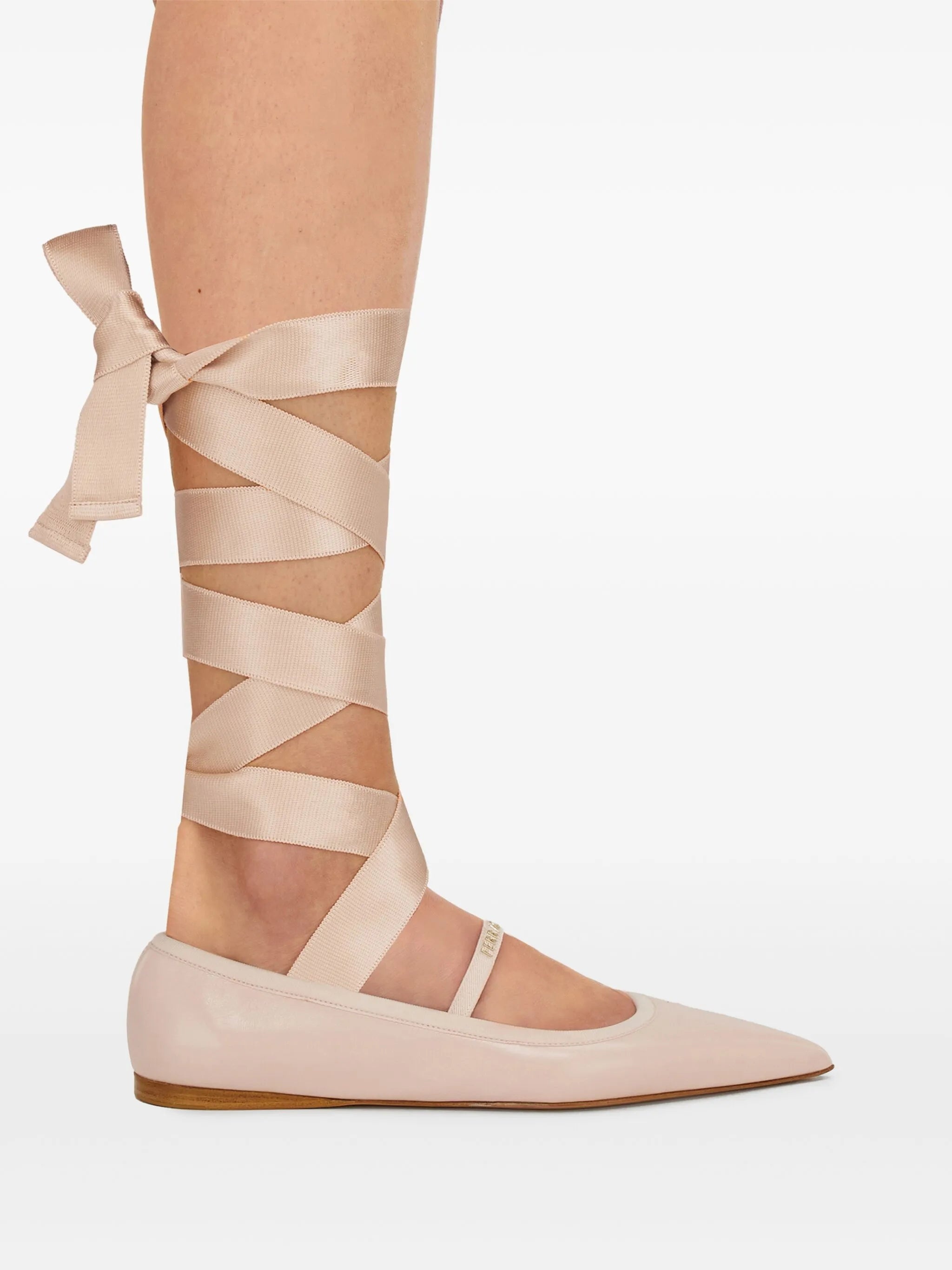 Leather Ballerina Shoes - 4